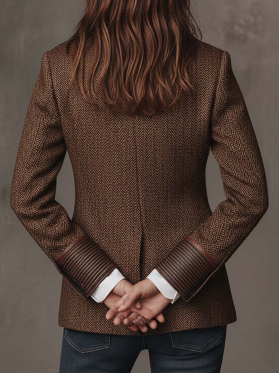 Printed Panel Blazer For Women