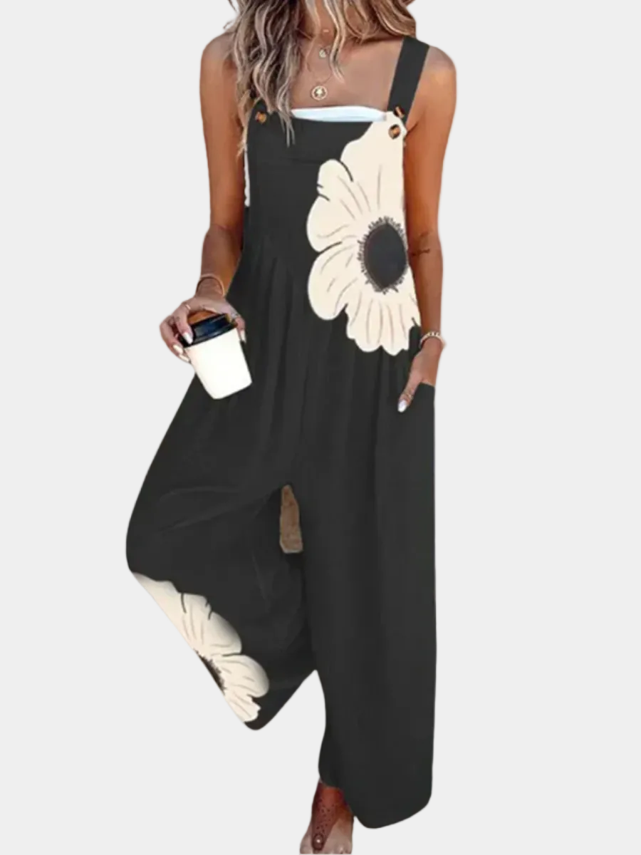 Floral Print Overalls for Women