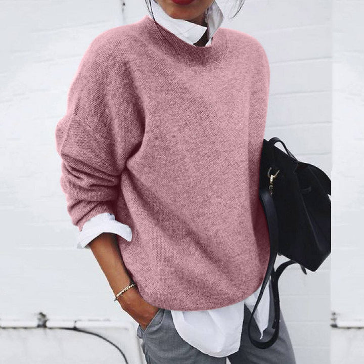 Minimalist Round Neck Jumper for Women
