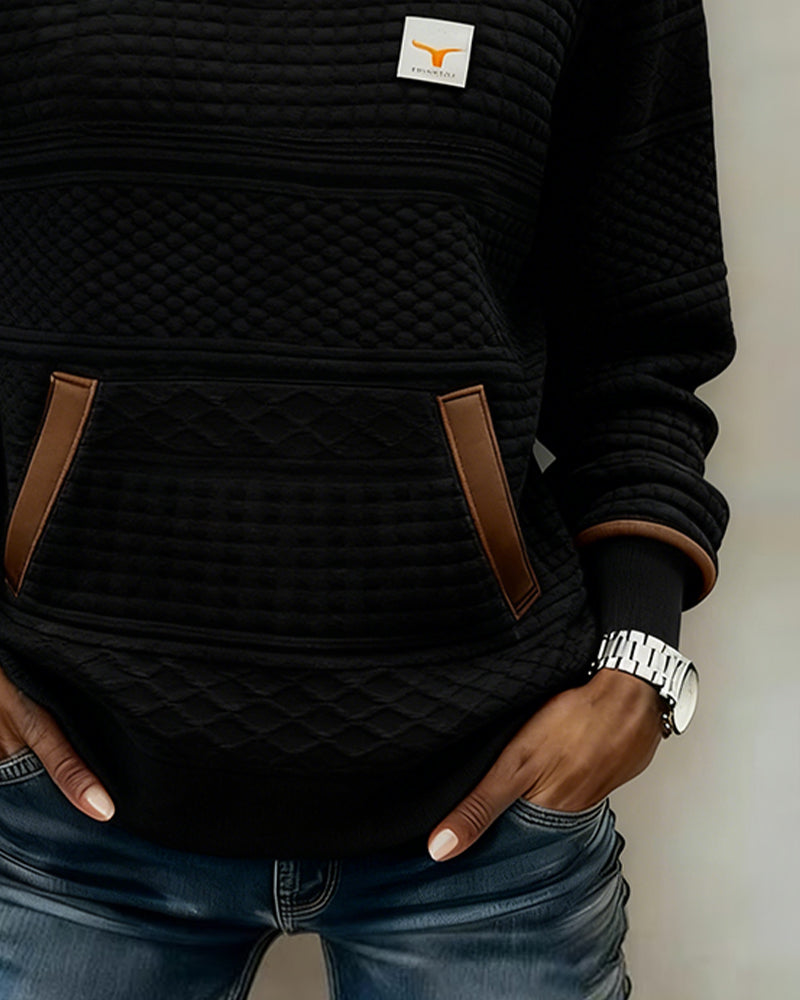 Long Sleeve Round Neck Sweatshirt for Women