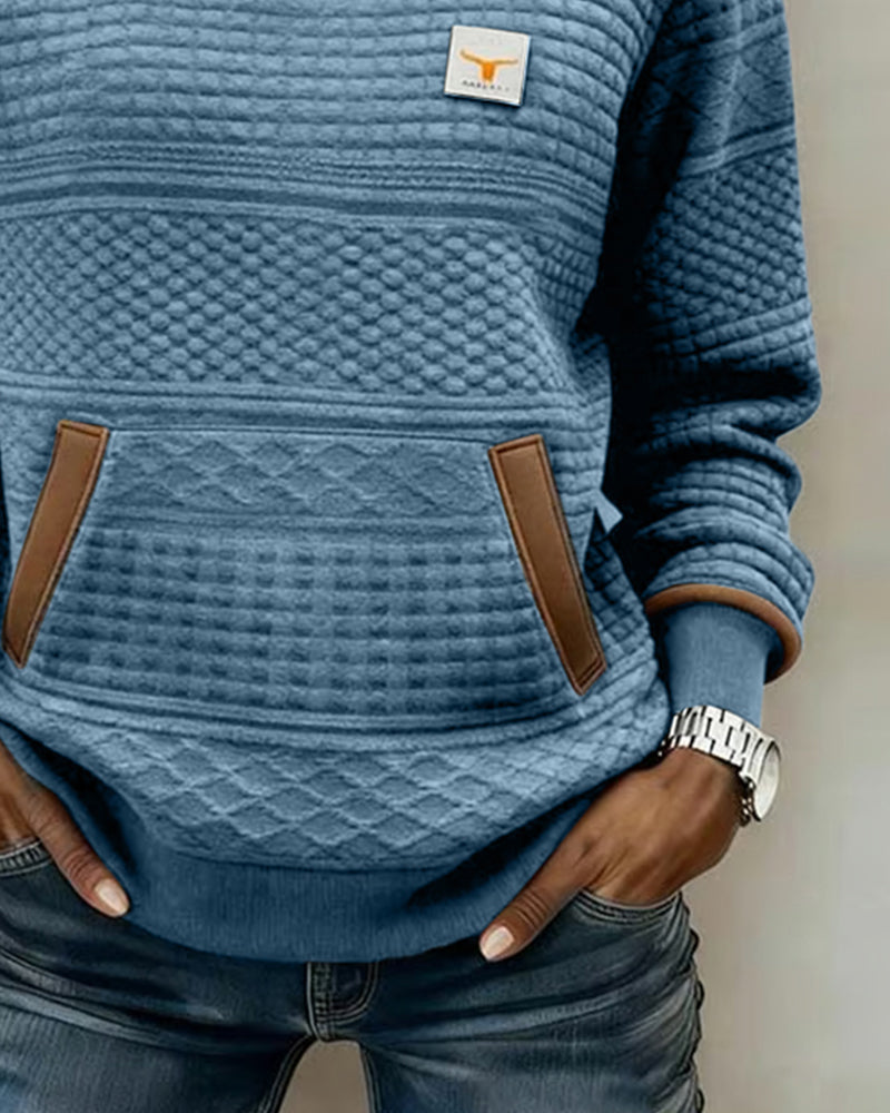 Long Sleeve Round Neck Sweatshirt for Women