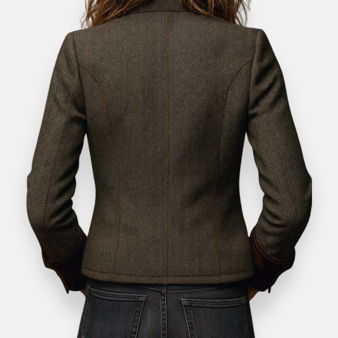 Textured Velvet Cuff Jacket for Women