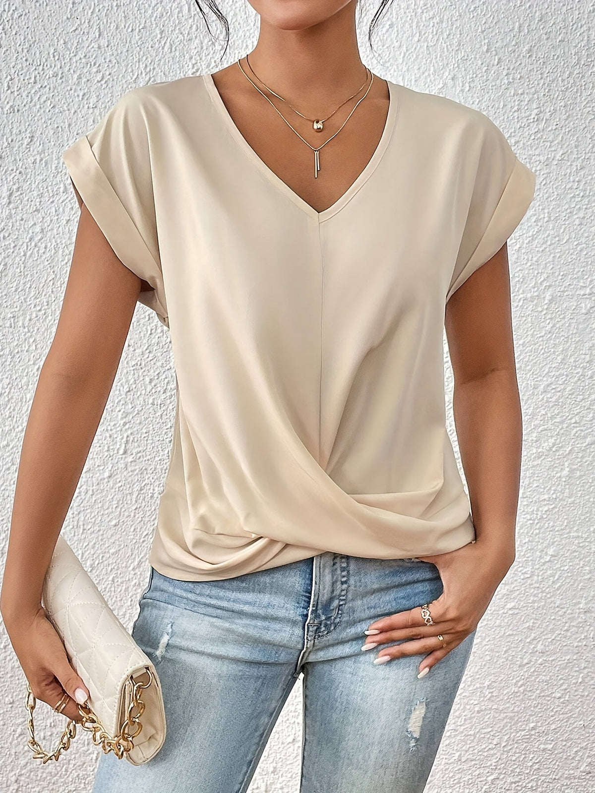 Refined V-Neck T-Shirt for Women