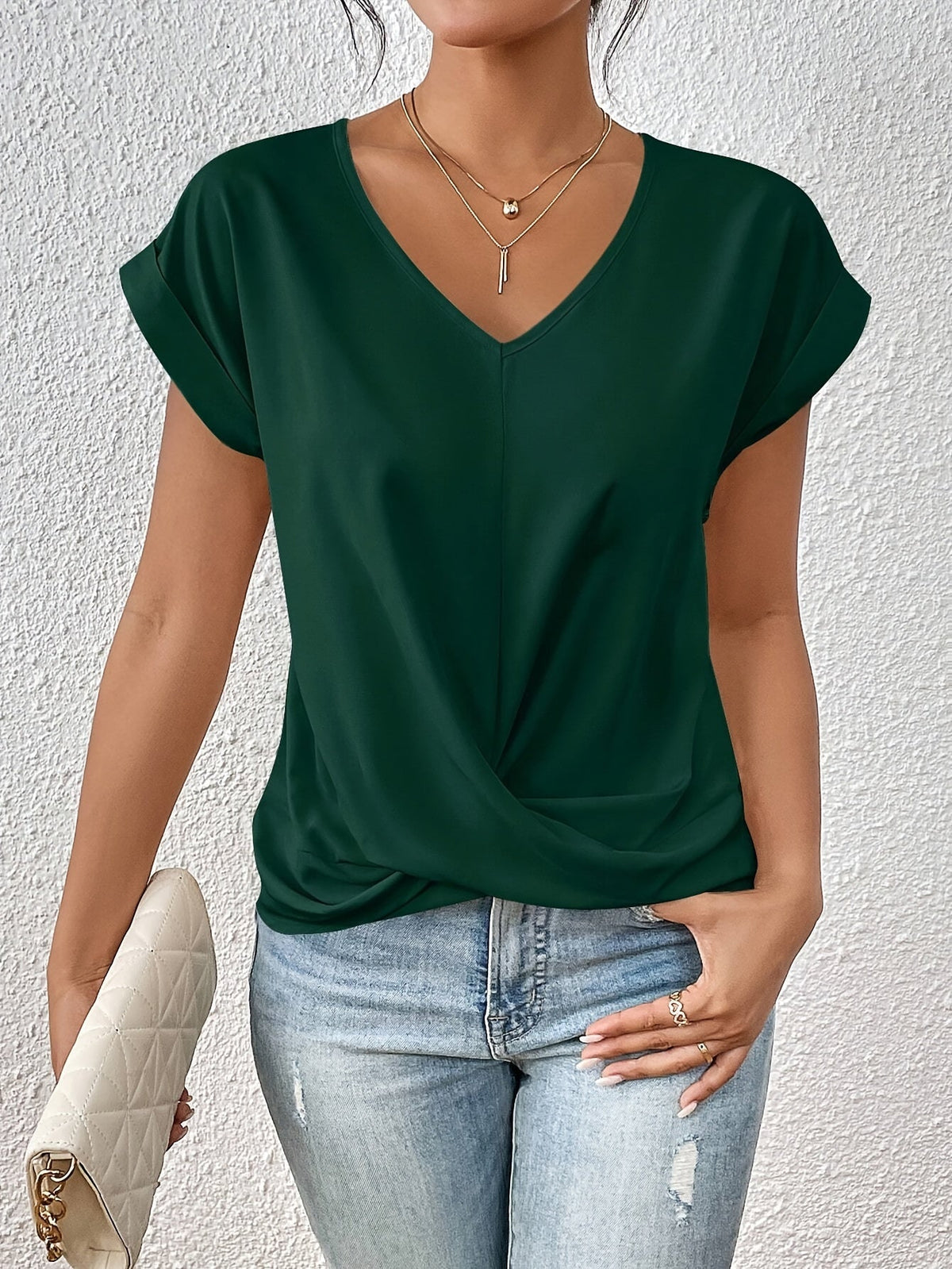 Refined V-Neck T-Shirt for Women
