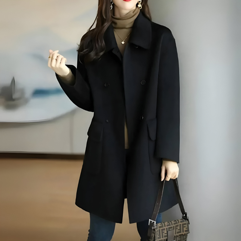Women’s double-breasted formal coat