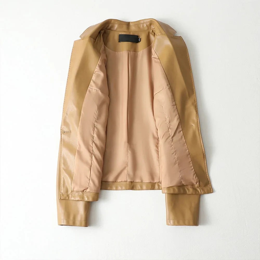 Classic Leather Blazer for Women