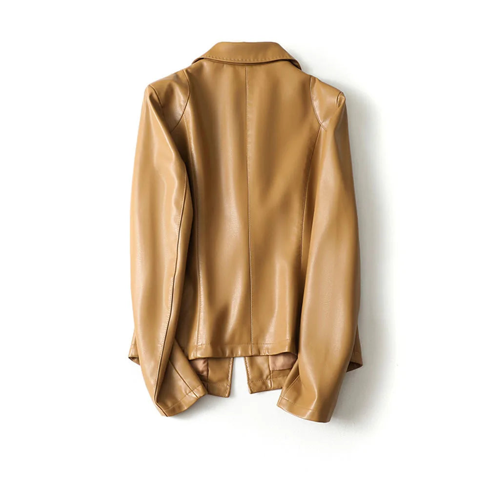 Classic Leather Blazer for Women