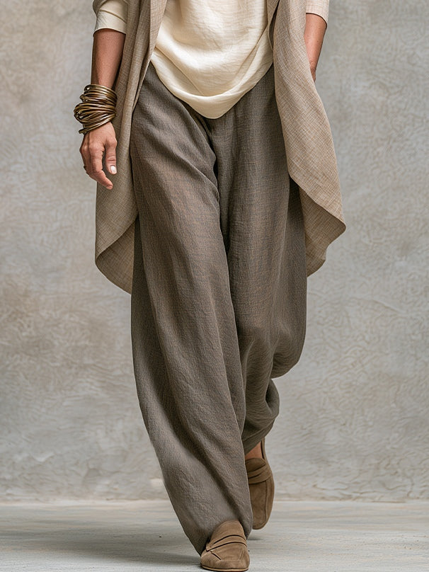 Wide-Leg Layered Set for Women