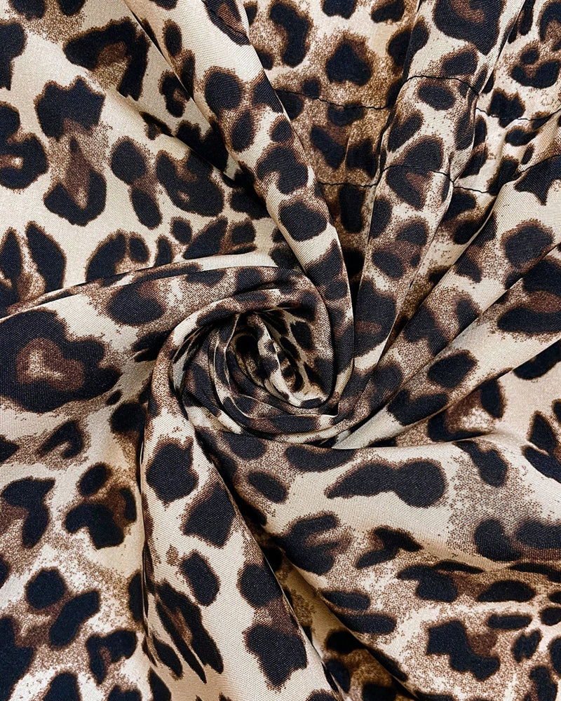 Leopard Hooded Reversible Coat for Women