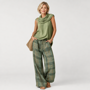 Loose-Fit Wide-Leg Set for Women - AI-generated main product image