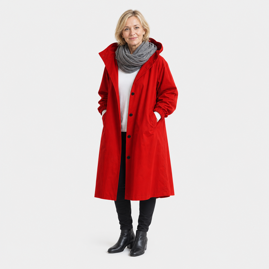Urban Hooded Raincoat for Women - AI-generated main product image