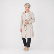 Notched Collar Trench Coat for Women - AI-generated main product image