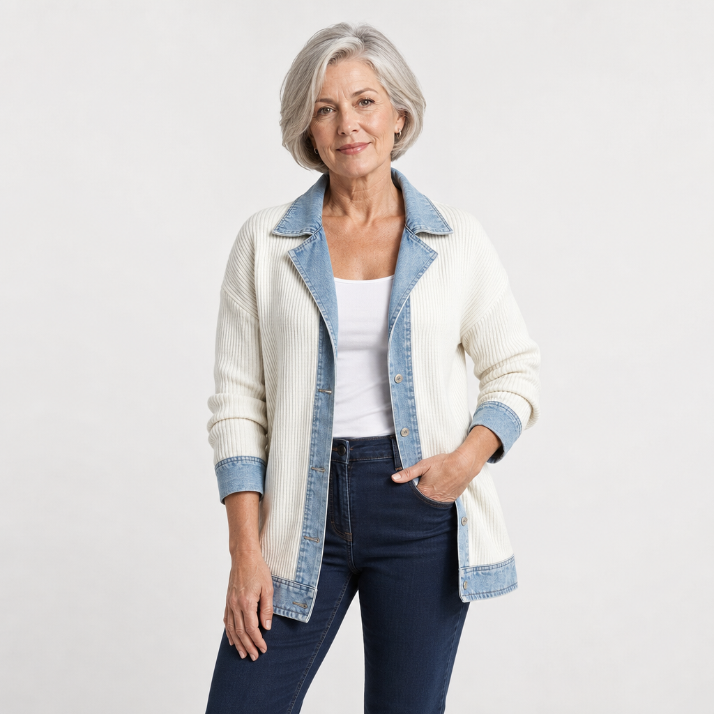 Relaxed Knit Layering Jacket for Women - AI-generated main product image