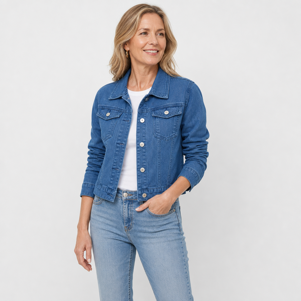 Short Button Front Jacket for Women - AI-generated main product image