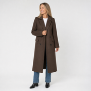 Timeless long jacket for women - AI-generated main product image