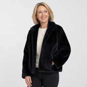 Women's fluffy winter jacket - AI-generated main product image