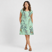 Botanical Breeze Pocket Shift Dress - AI-generated main product image