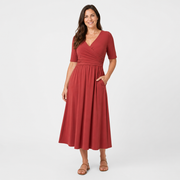 Graceful Wrap Waist Maxi Dress - AI-generated main product image