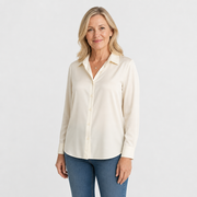 Women’s lightweight button-up shirt - AI-generated main product image