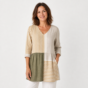 Airy Longline V-Neck Blouse for Women - AI-generated main product image