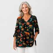 Timeless Flow V-Neck Blouse for Women - AI-generated main product image