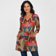 Versatile Flow V-Neck Blouse for Women - AI-generated main product image
