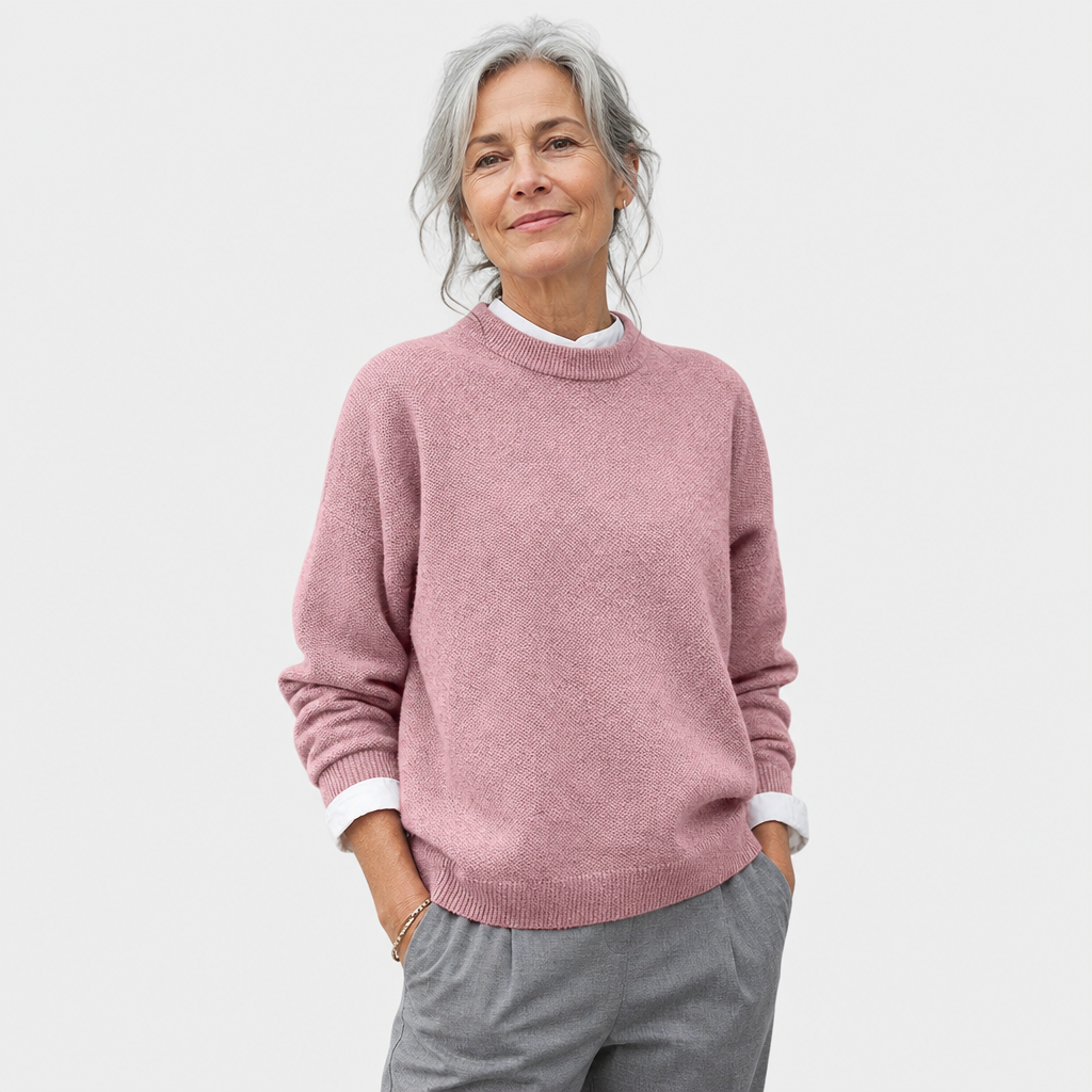 Minimalist Round Neck Jumper for Women - AI-generated main product image