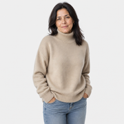 Loose Fit Roll Neck Sweater for Women - AI-generated main product image