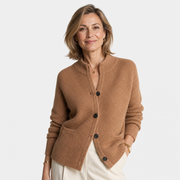Long Sleeve Button Cashmere Cardigan for Women - AI-generated main product image