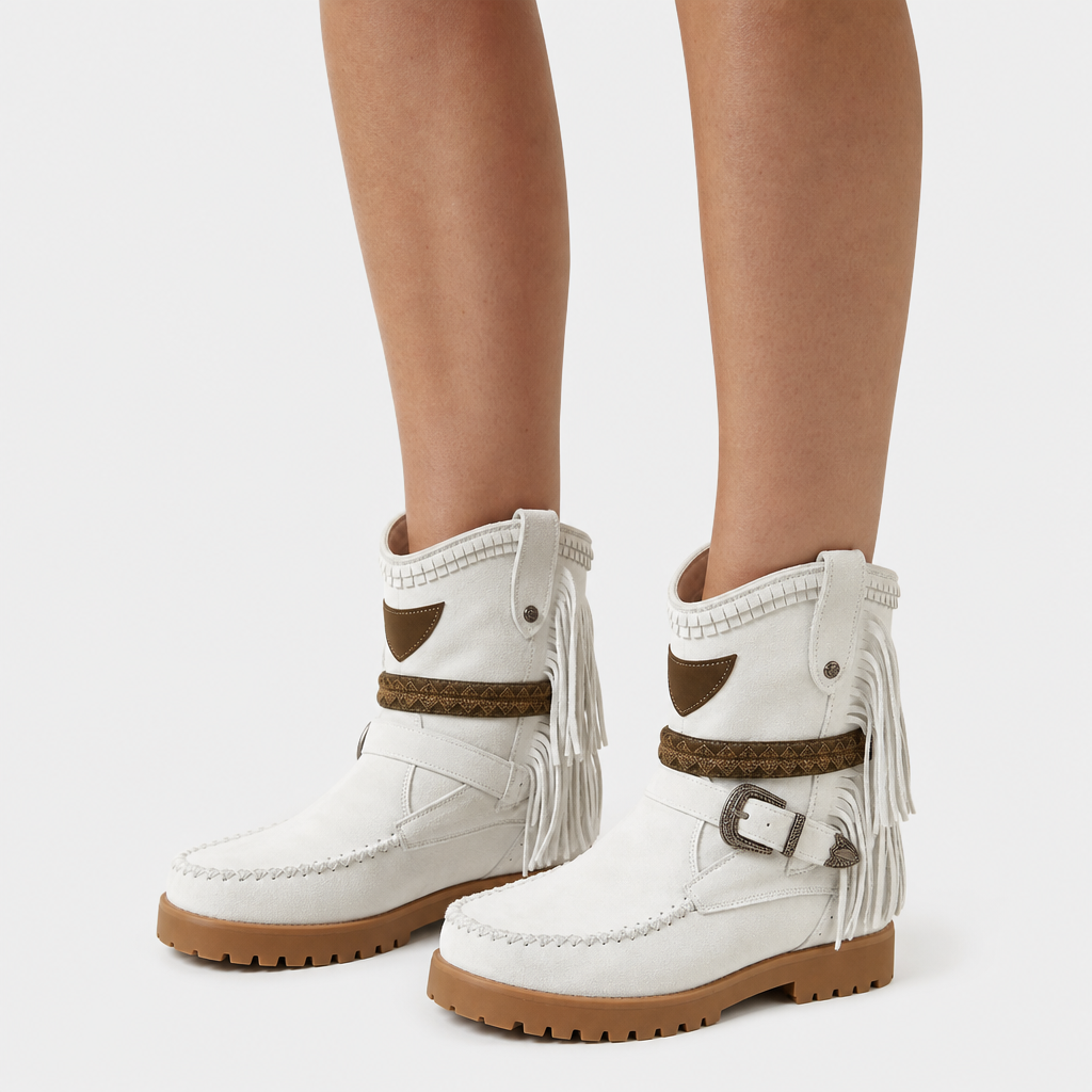 Boho Fringed Boots for Women - AI-generated main product image