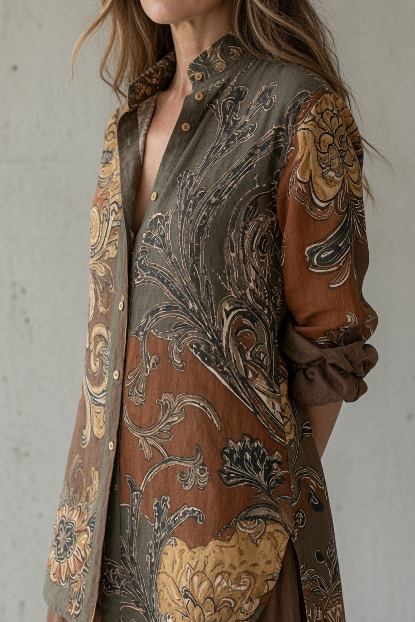 Bohemian Printed Two-Piece Set for Women