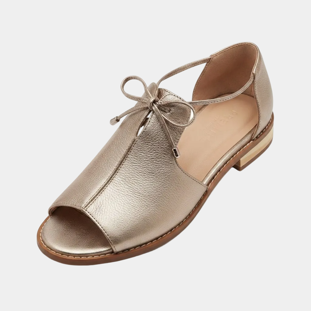 Open-Toe Bow Strap Sandals for Women