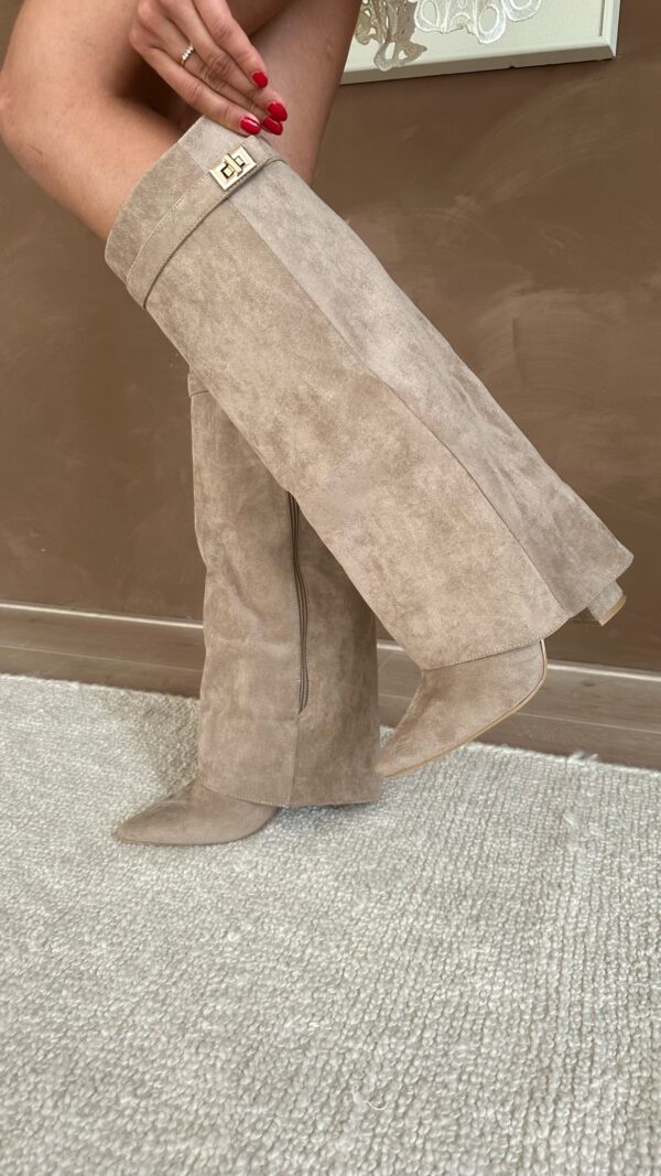 Knee-High Boots with Block Heel for Women