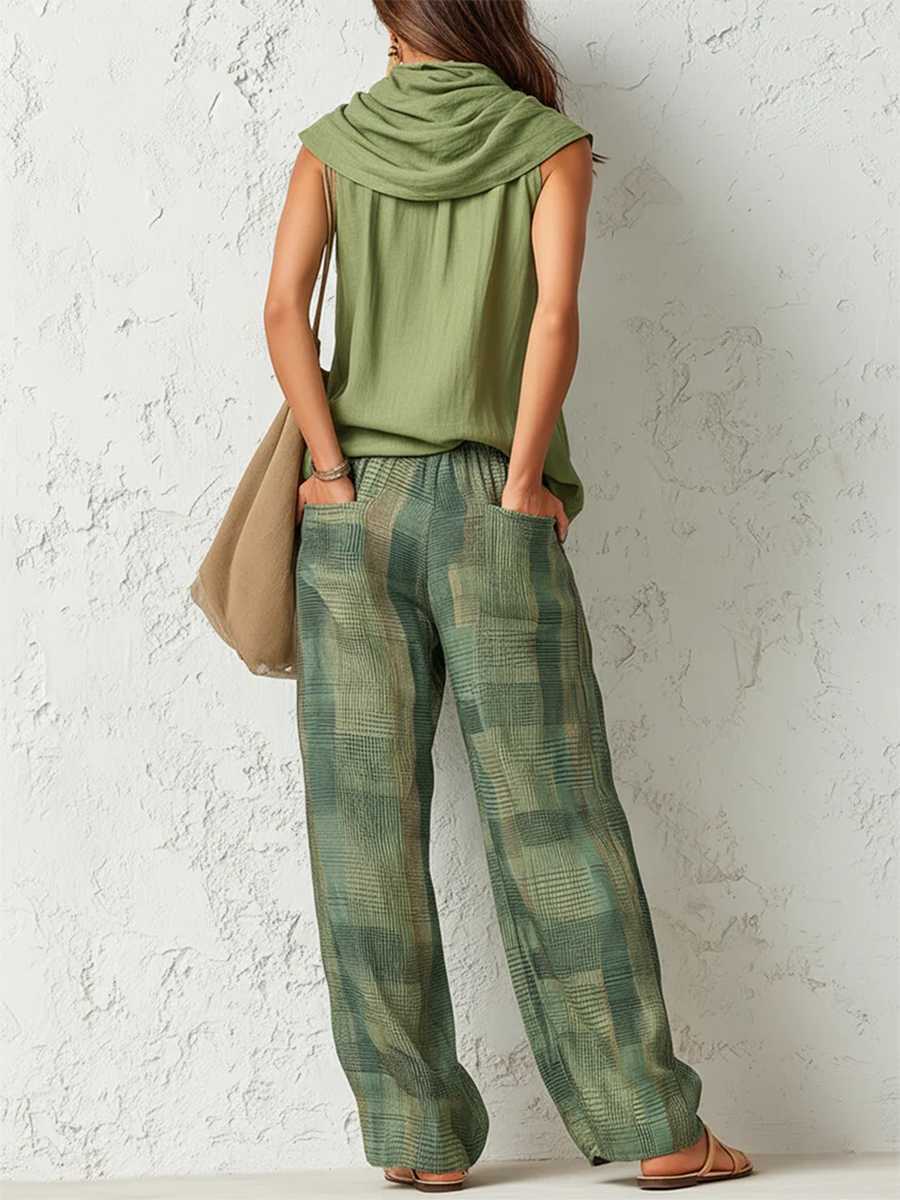 Loose-Fit Wide-Leg Set for Women