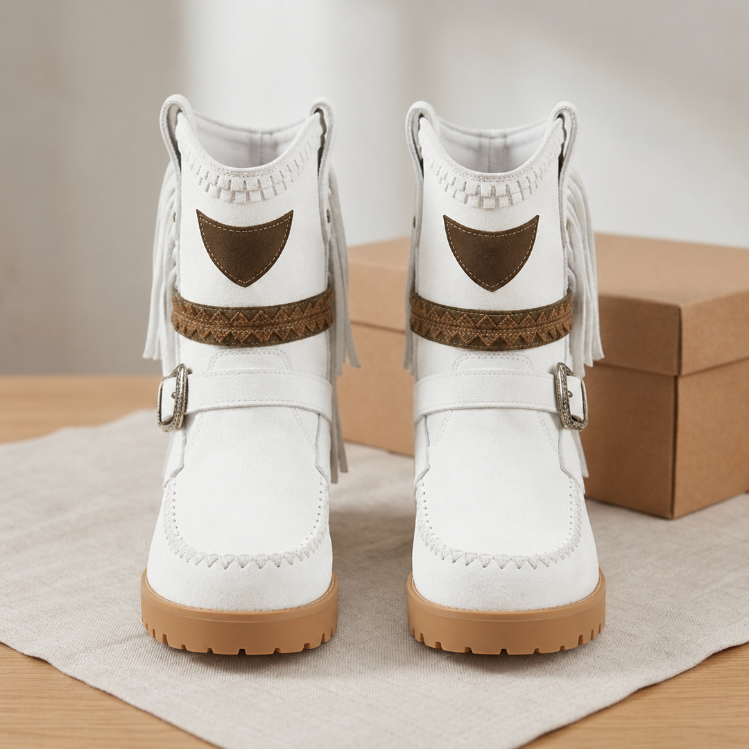 Boho Fringed Boots for Women